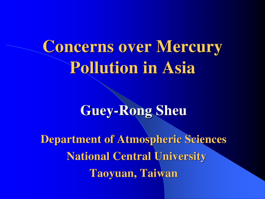 First page of Concerns over Mercury Pollution in Asia