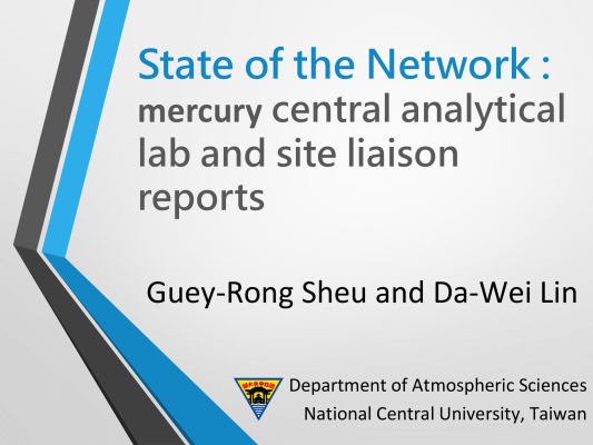  First page of State of the Network_mercury central analytical lab and site liaison reports