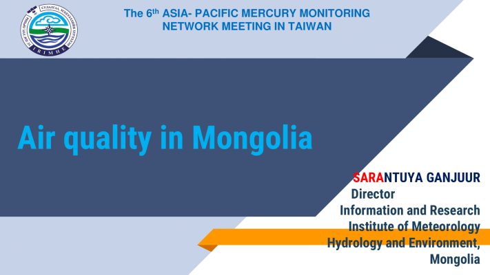 First page of Air quality in Mongolia