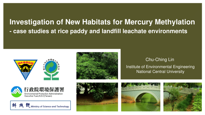 First page of Investigation of New Habitats for Mercury Methylation -case studies at rice paddy and landfill leachate environments