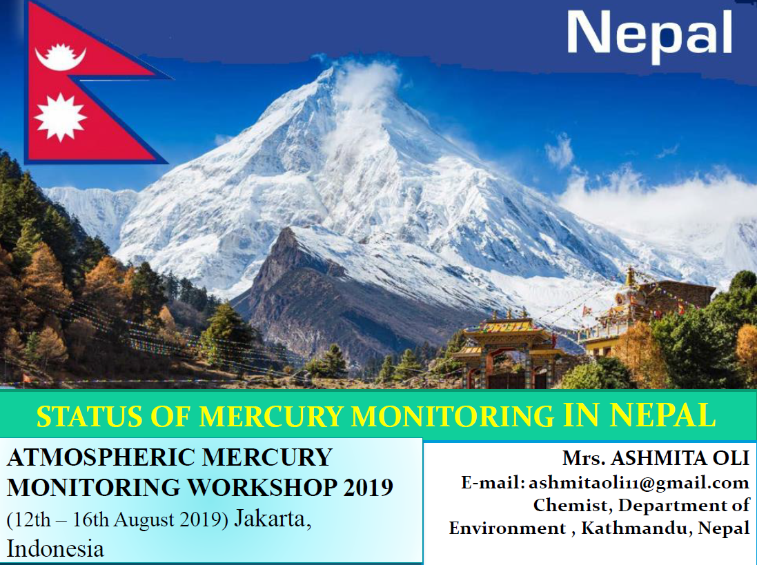 First page of Status of Mercury Monitoring in Nepal