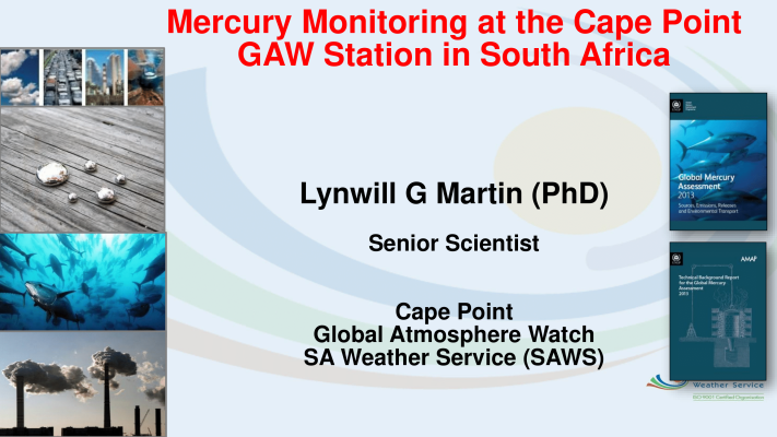 First page of Mercury monitoring at the Cape Point GAW Station in South Africa