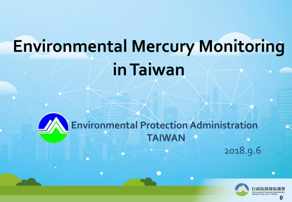 First page of Environmental mercury monitoring in Taiwan