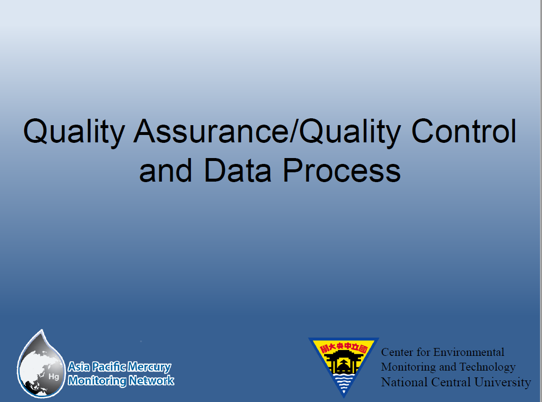 First page of QAQC and Data Process