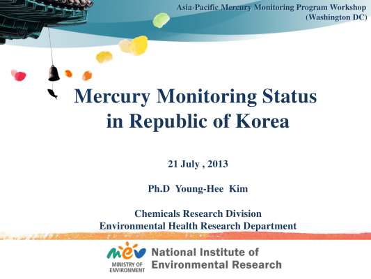First page of USEPA workshop_KIM(Korea)