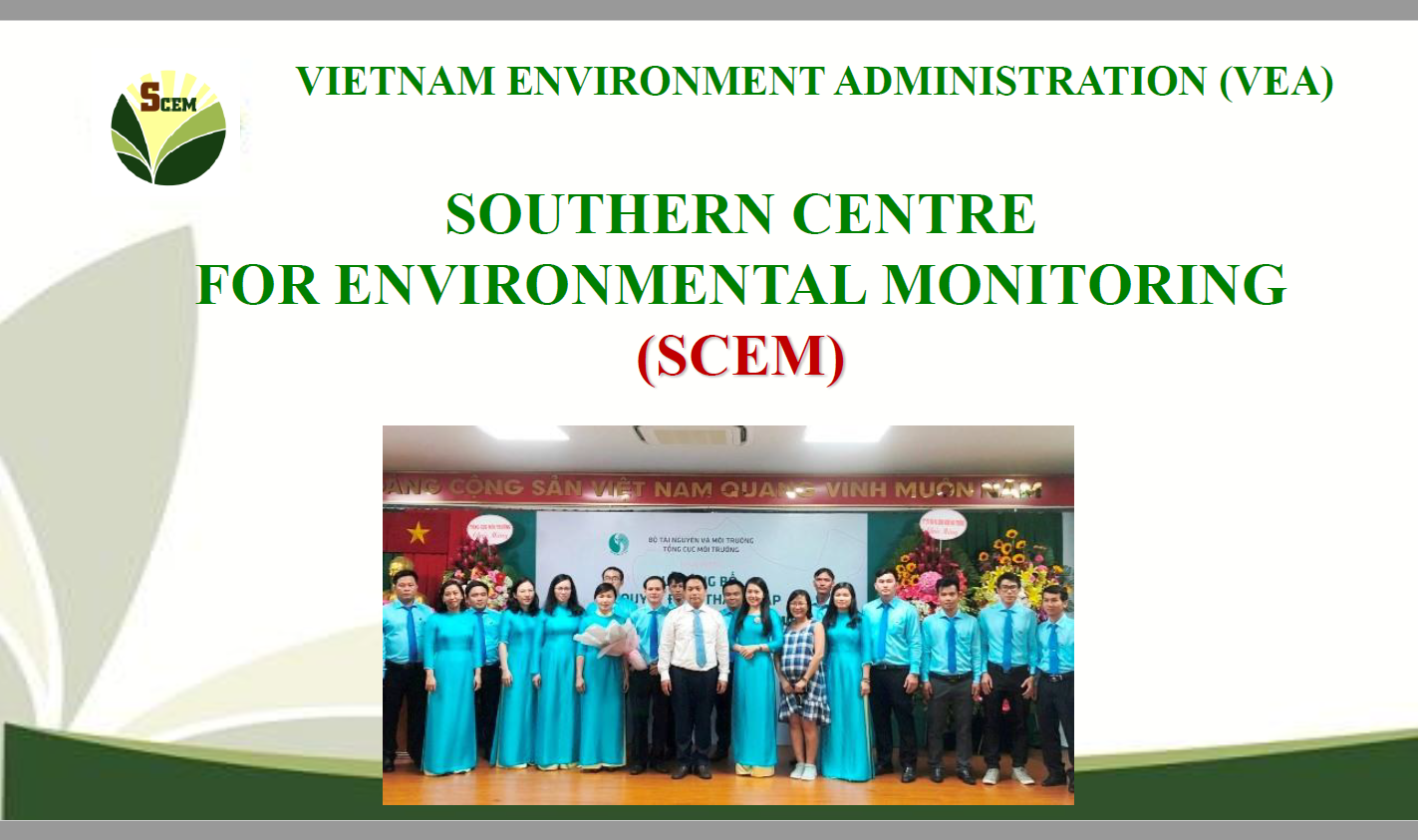 First page of SOUTHERN CENTRE FOR ENVIRONMENTAL MONITORING (SCEM)