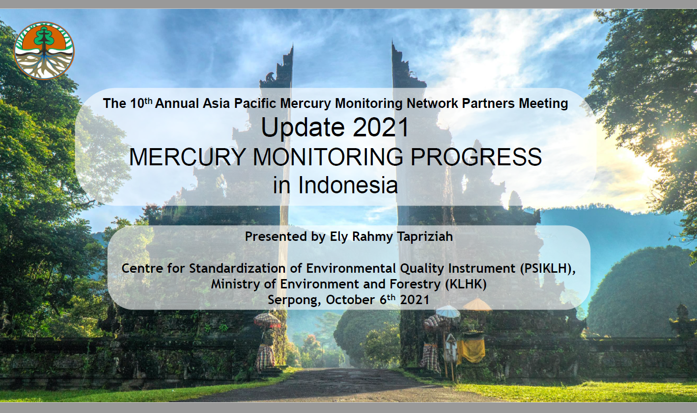 First page of Update 2021 MERCURY MONITORING PROGRESS in Indonesia