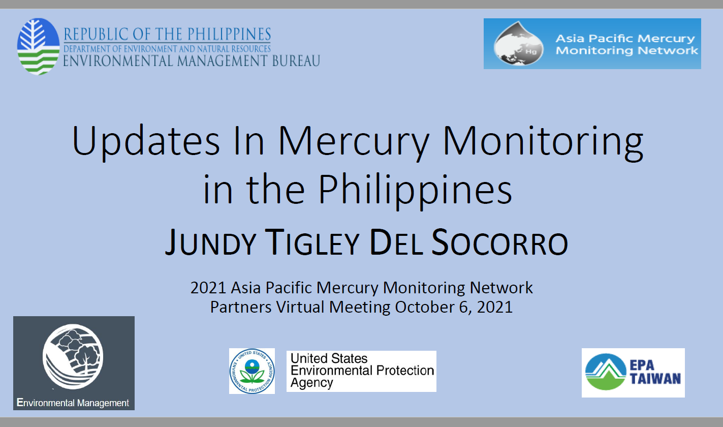 First page of Updates In Mercury Monitoring in the Philippines