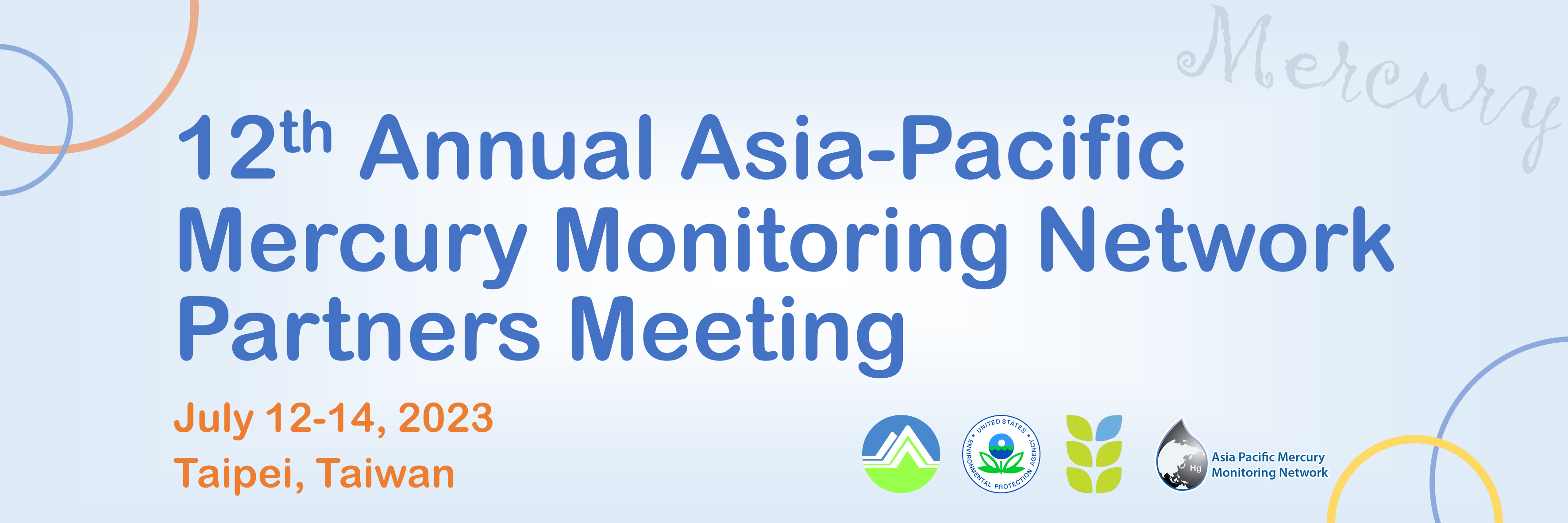 The 12th Annual Asia Pacific Mercury Monitoring Network (APMMN) Partners Meeting