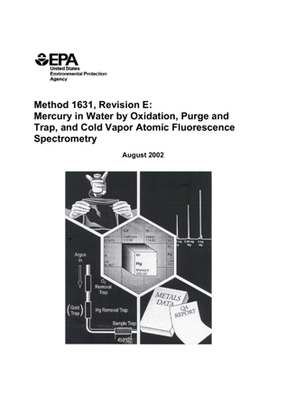 Method 1631 : Mercury in water by Oxidation Cover